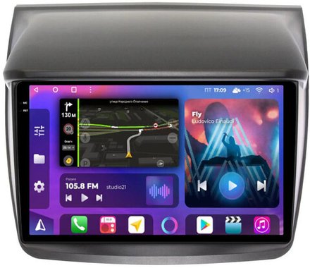 Магнитола для Mitsubishi L200, Pajero Sport 2006-2016 - FarCar 094M на Android 13, QLED+2K, ТОП процессор, CarPlay, 4G SIM-слот