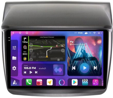 Магнитола для Mitsubishi L200, Pajero Sport 2006-2016 - FarCar 094M на Android 13, QLED+2K, TS10, CarPlay, 4G SIM-слот
