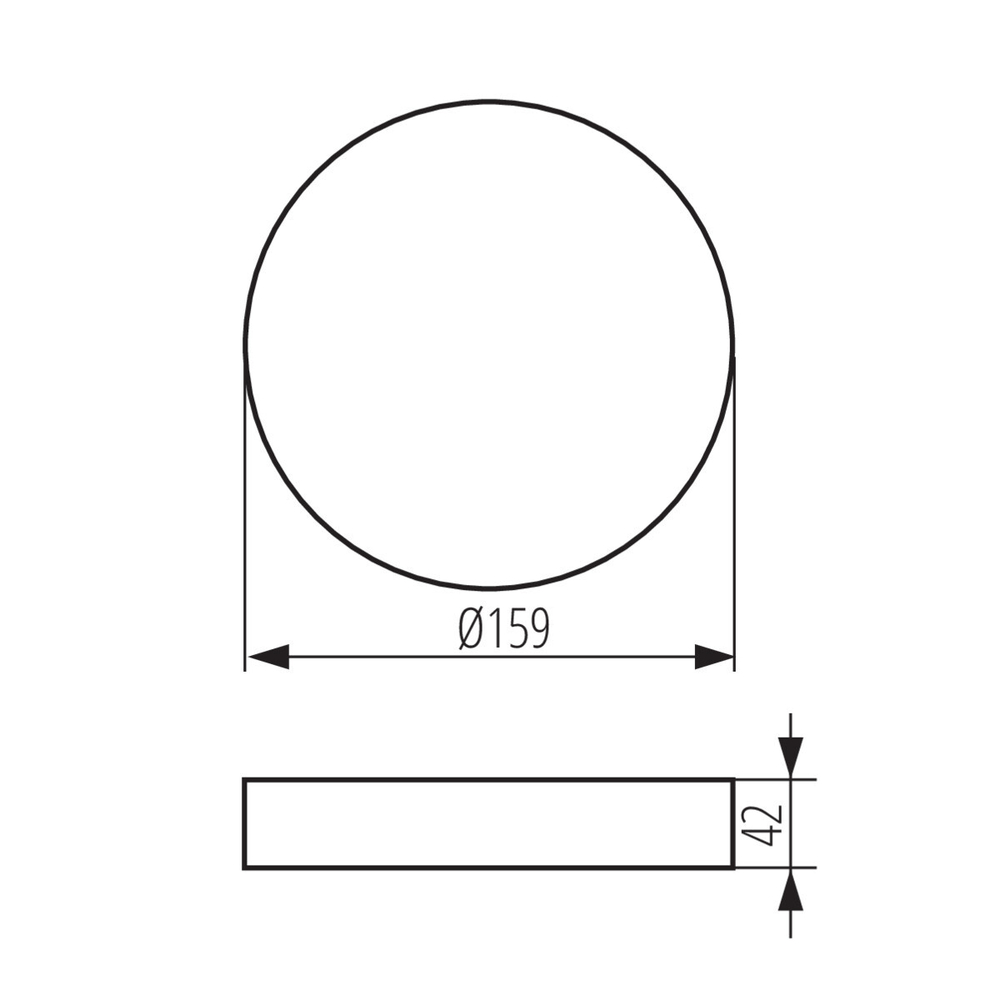 Корпус накладной для светильника AREL FRAME DO 14W W