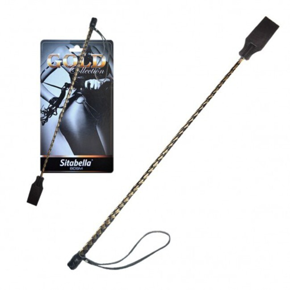 Стек кожаный Sitabella Gold (Цвет: черный с золотым)