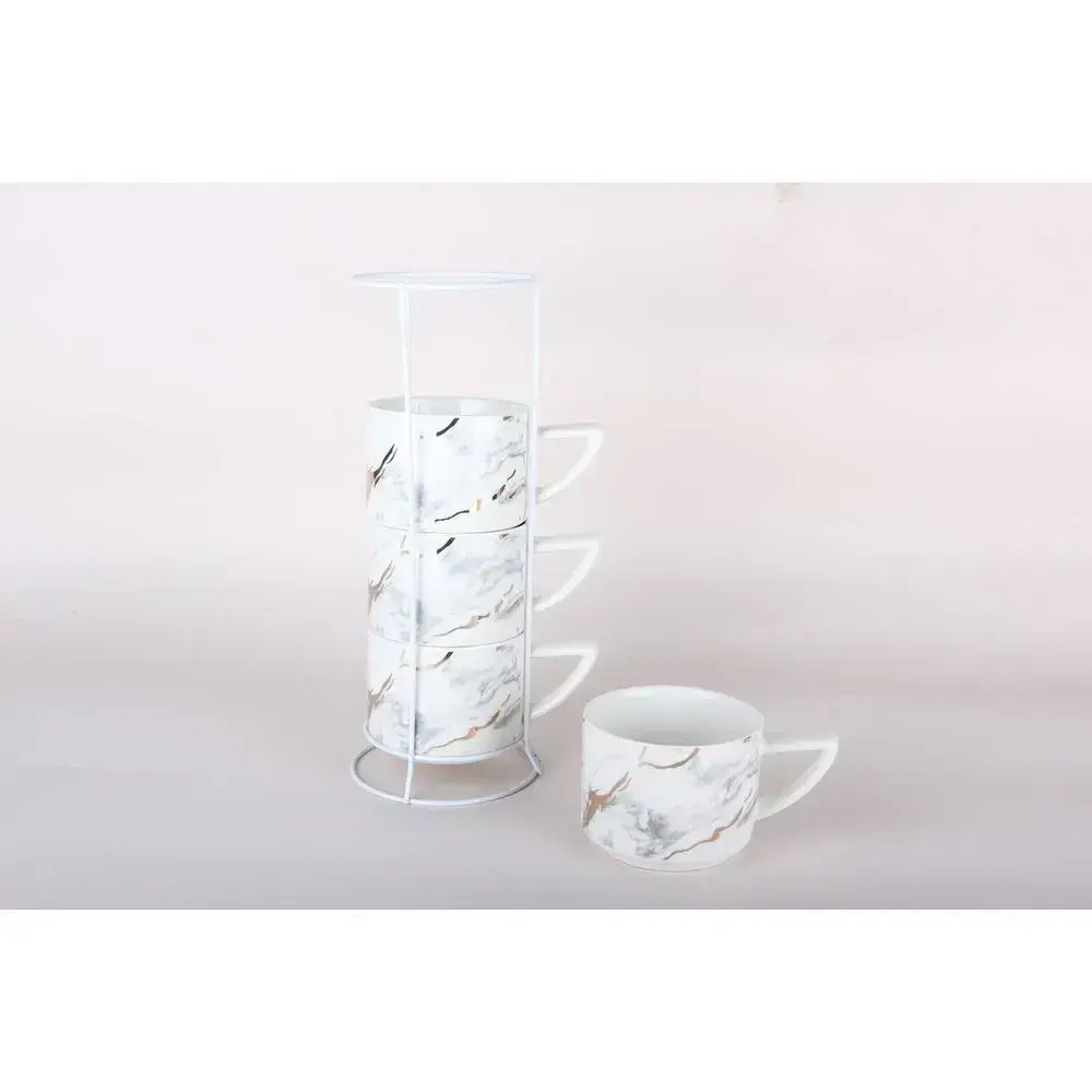 Набор кружек 260млна метал.подставке