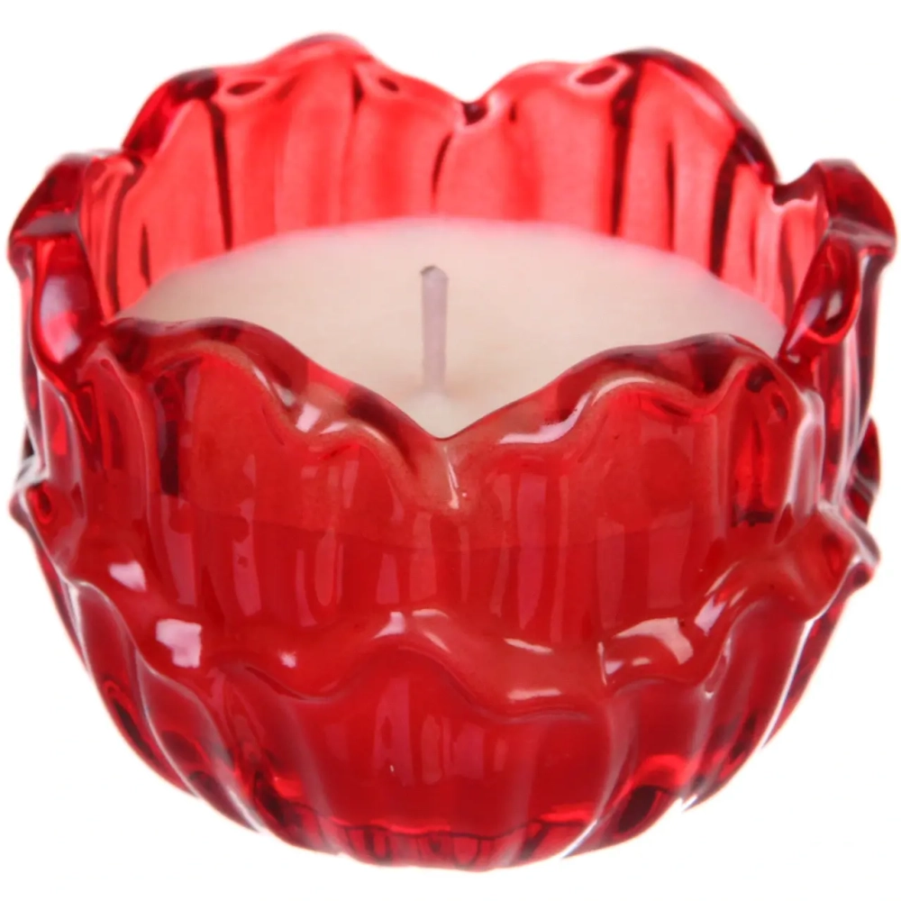 Свеча в стакане «Пламя» 8,3*6 см, Красный