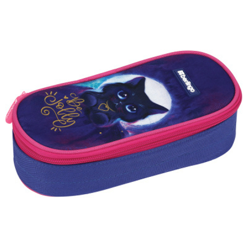 Пенал корпусный 1 отделение, 195*85*50 Berlingo "Jolly kitty", полиэстер И