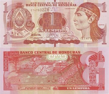 1 лемпира 2012 Гондурас