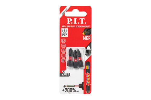 Бита ударная PIT PZ2x25 мм 3 шт в уп. (ASDR02-25PZ2)