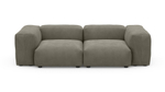 Диван Фиджи двухсекционный (малый) Cilium Brown 231*116*62 см, Коричневый Вельвет Нераскладной Фиеста