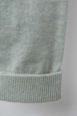 ZARA БРЮКИ ОБЪЕМНОГО КРОЯ ИЗ ХЛОПКА И ШЕЛКА, ЗЕЛЕНОВАТЫЙ