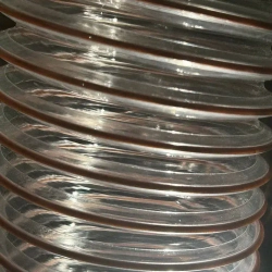 Воздуховод шланг рукав полиуретановый 100 мм армированный проволокой шланг 3 м для аспирации стружкоотсоса и вытяжки