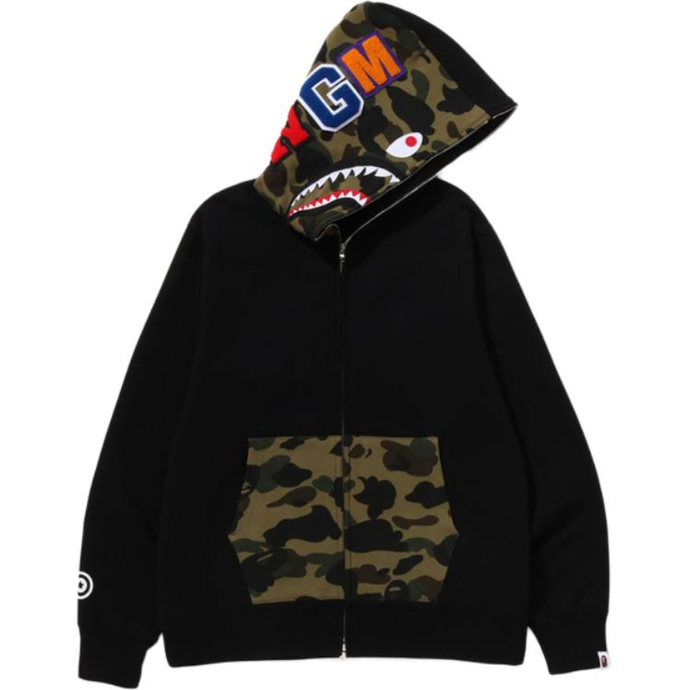 A Bathing Ape Bathing Ape Sweatshirts Cotton Moderate No Fleece Lined Regular Zip Closure 0zxswmx05151p