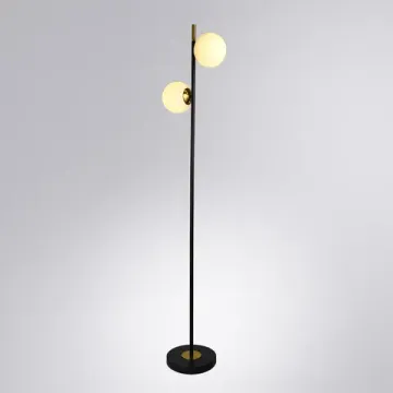 Торшер 2*E14 A2224PN-2BK черный Alcor Arte Lamp