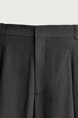 ZARA КОСТЮМНЫЕ БРЮКИ WIDE FIT СВОБОДНОГО КРОЯ, АНТРАЦИТОВО-СЕРЫЙ