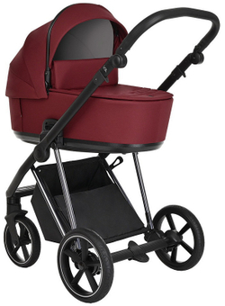 Детская коляска Roan Sol Luxury 3 в 1 с автокреслом Tutis Elo Lux Black RSL/4041 Porto/Nikiel