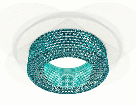 Ambrella Комплект встраиваемого светильника с композитным хрусталем MR16 Встраиваемые XC7621023