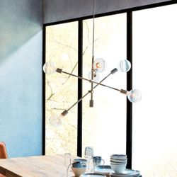 Люстра На Штанге Mobile Chandelier - Large 6 Хром By Imperiumloft