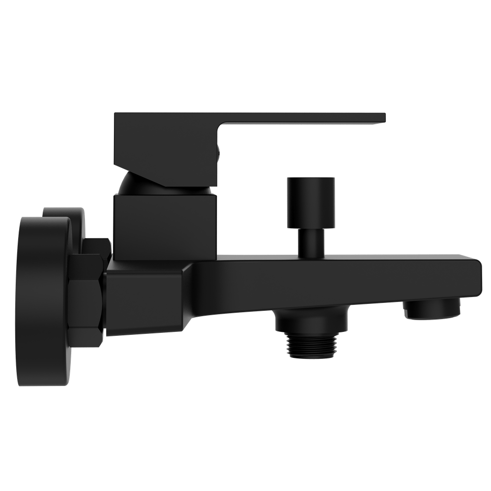 Смеситель для ванны с душем STWORKI Нюборг S37100BK матовый чёрный