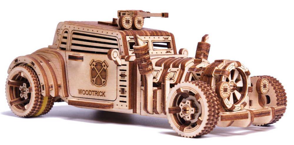 Механическая сборная модель из дерева Wood Trick Машина Апокалипсис (Родстер)