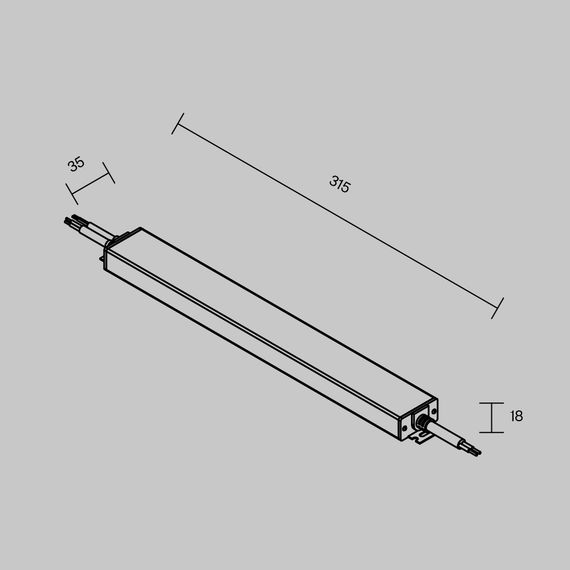 Источник напряжения PSL023 24В 150Вт IP67 Maytoni Led Strip 822012