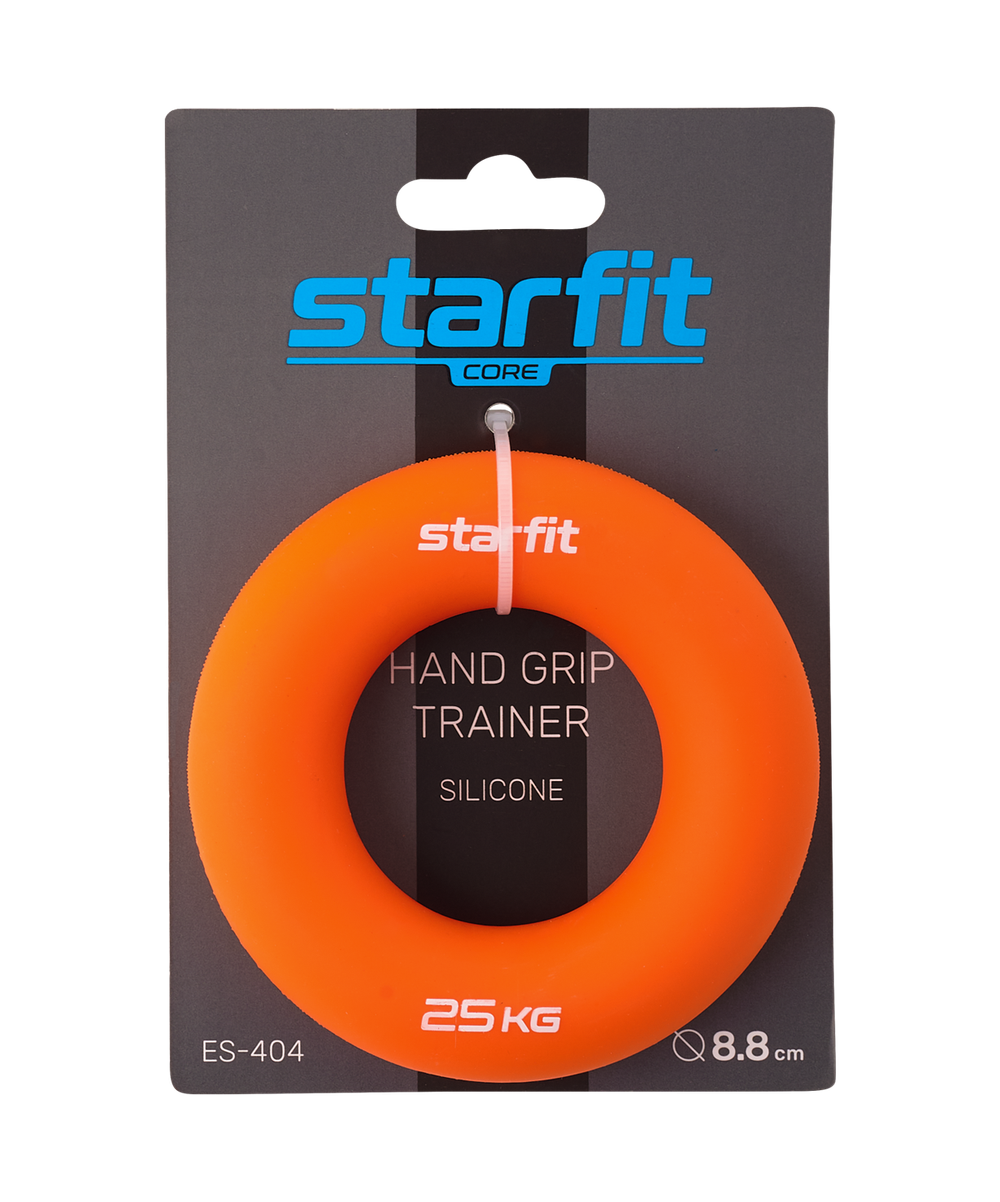 Эспандер кистевой ES-404 Кольцо, 25 кг, силикогель, оранжевый