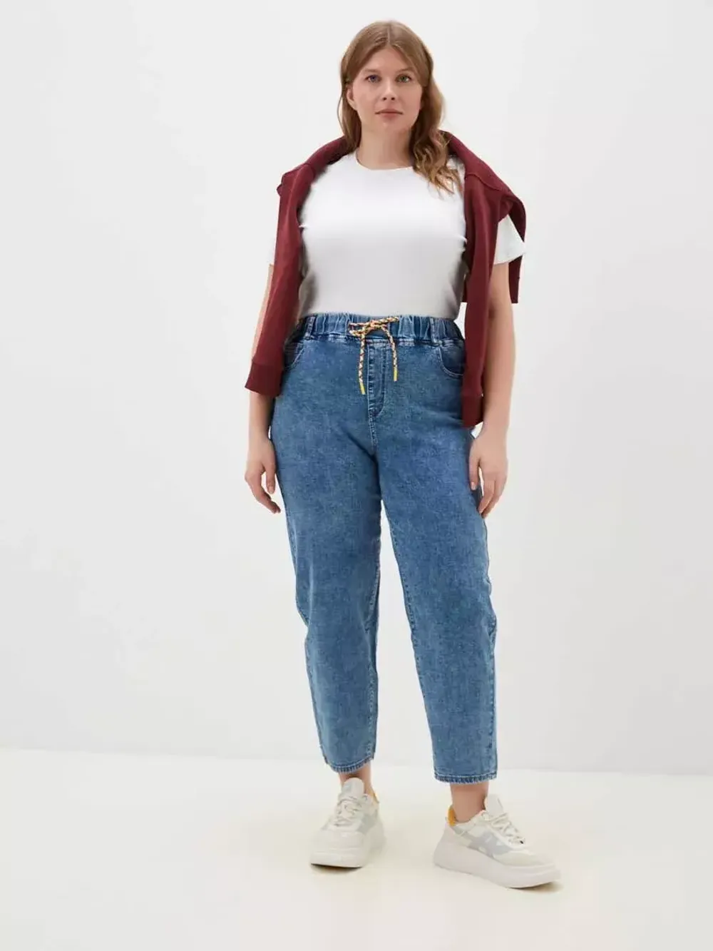 Джинсы на резинке больших размеров