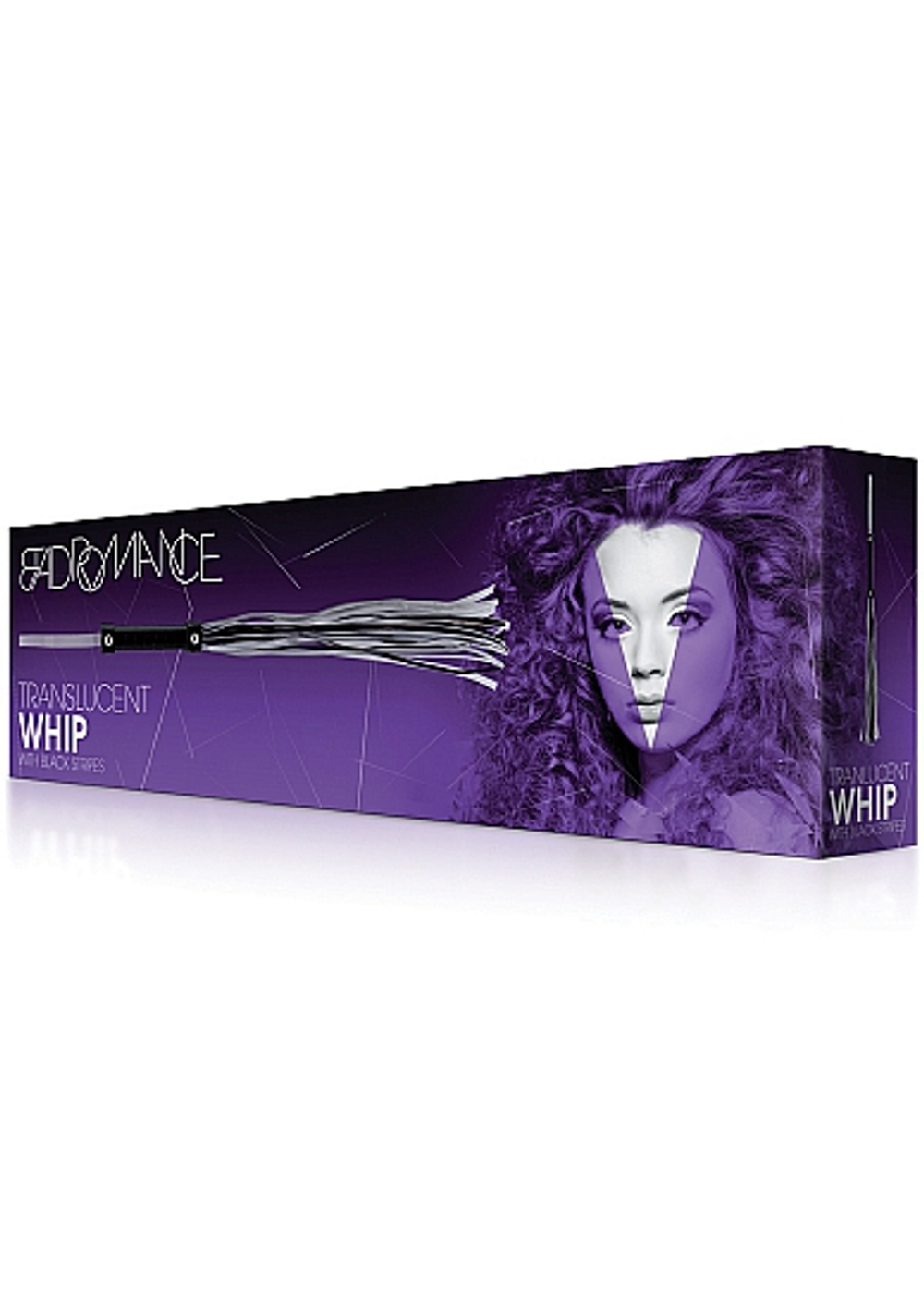 Черно-белая плетка с жесткой рукоятью (Цвет: черный с белым)