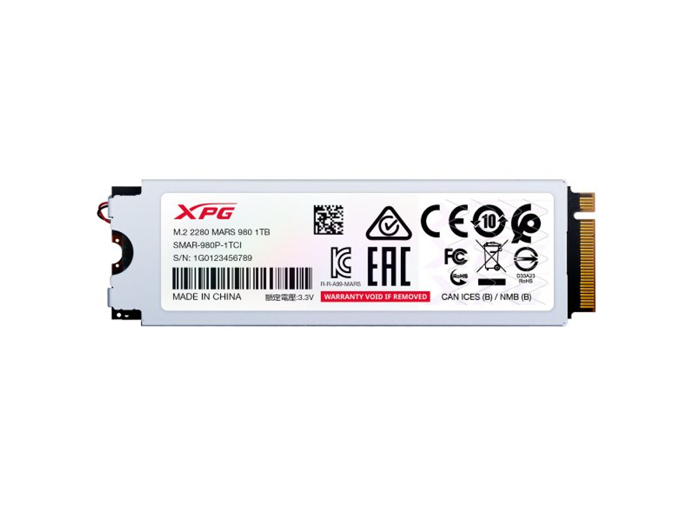 SSD накопитель ADATA Mars 980 Pro 1ТБ, M.2 2280, PCIe 5.0 x4, NVMe [SMAR-980P-1TCI]