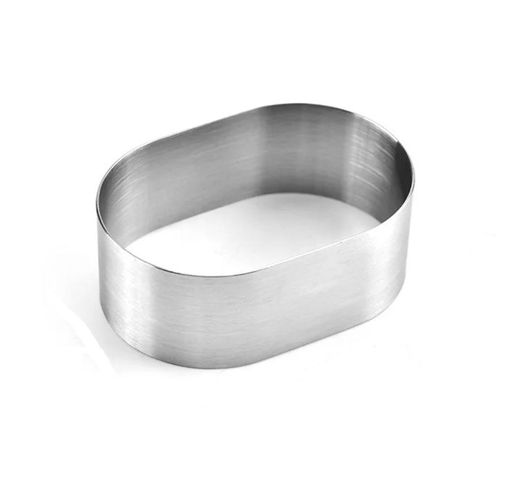 Форма для выпечки ОВАЛ из нерж.стали 100*70 мм, высота 25 мм