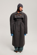 Пальто реглан миди