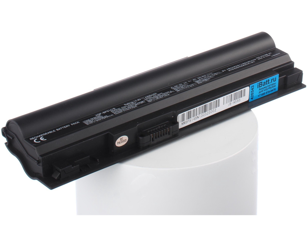 Аккумулятор iBatt 4400mAh, для VGP-BPS14 VGP-BPL14