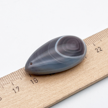 Агат Ботсвана, подвеска, размер камня 35*19 мм, цена за 1 шт