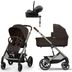 Коляска Cybex Balios S Lux TPE complete Cloud G Lava Grey Plus Base G 4 в 1 Chocolate Brown с дождевиками