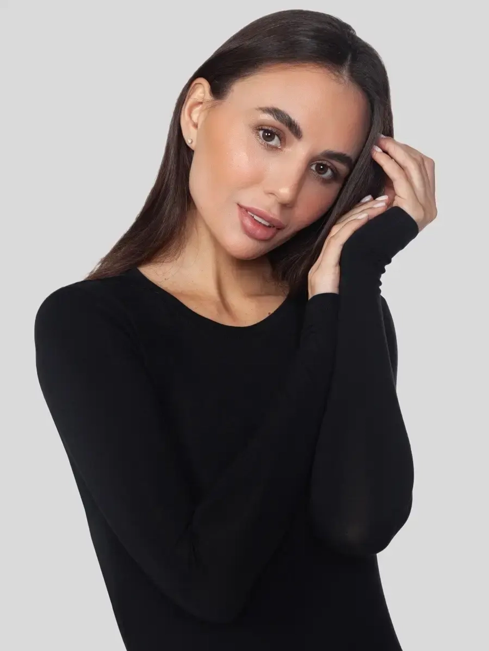 Лонгслив облегающий