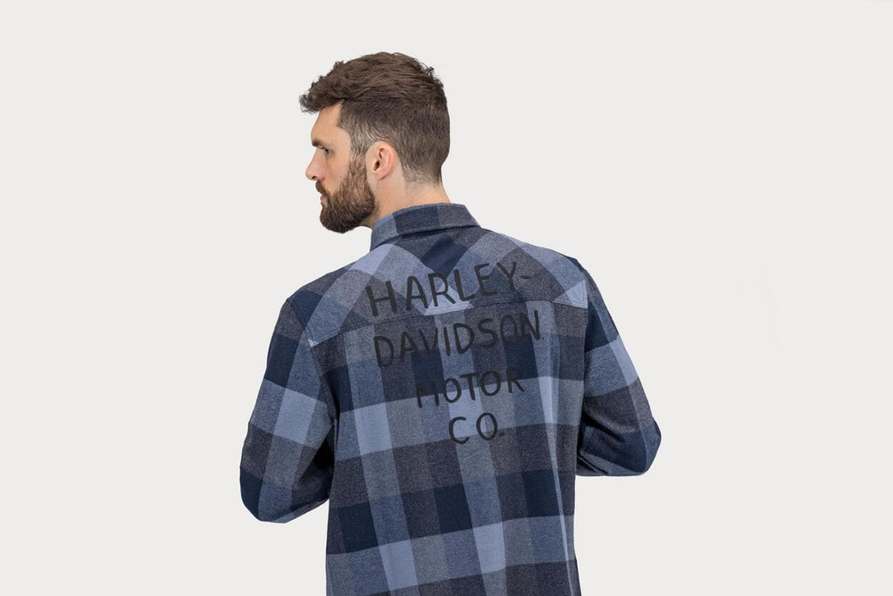 Мужская рубашка Harley-Davidson® в шотландскую клетку