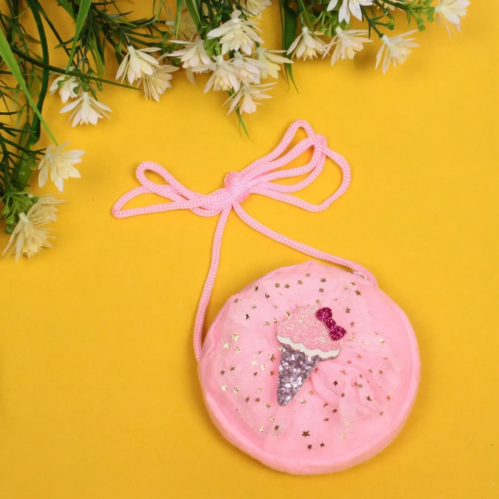 Сумочка детская «Little Fairy - Мороженое», цвет розовый, малиновый, сиреневый, 9см