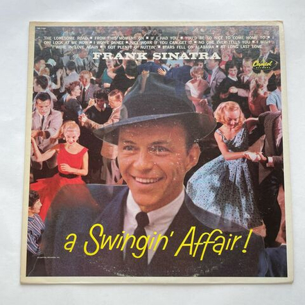Винтажная виниловая пластинка LP Frank Sinatra A Swingin Affair (США 1976)