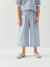 Брюки кюлоты хлопковые "Летний джинс"