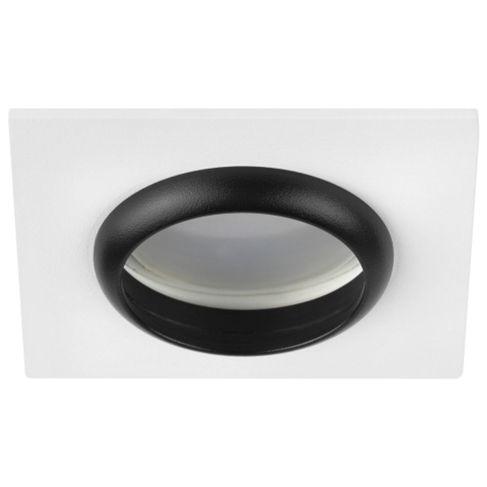 Светильник встраиваемый алюминиевый ЭРА KL110 WH/BK под лампу MR16 GU5.3 белый/черный матовый | Алюминиевые встраиваемые светильники