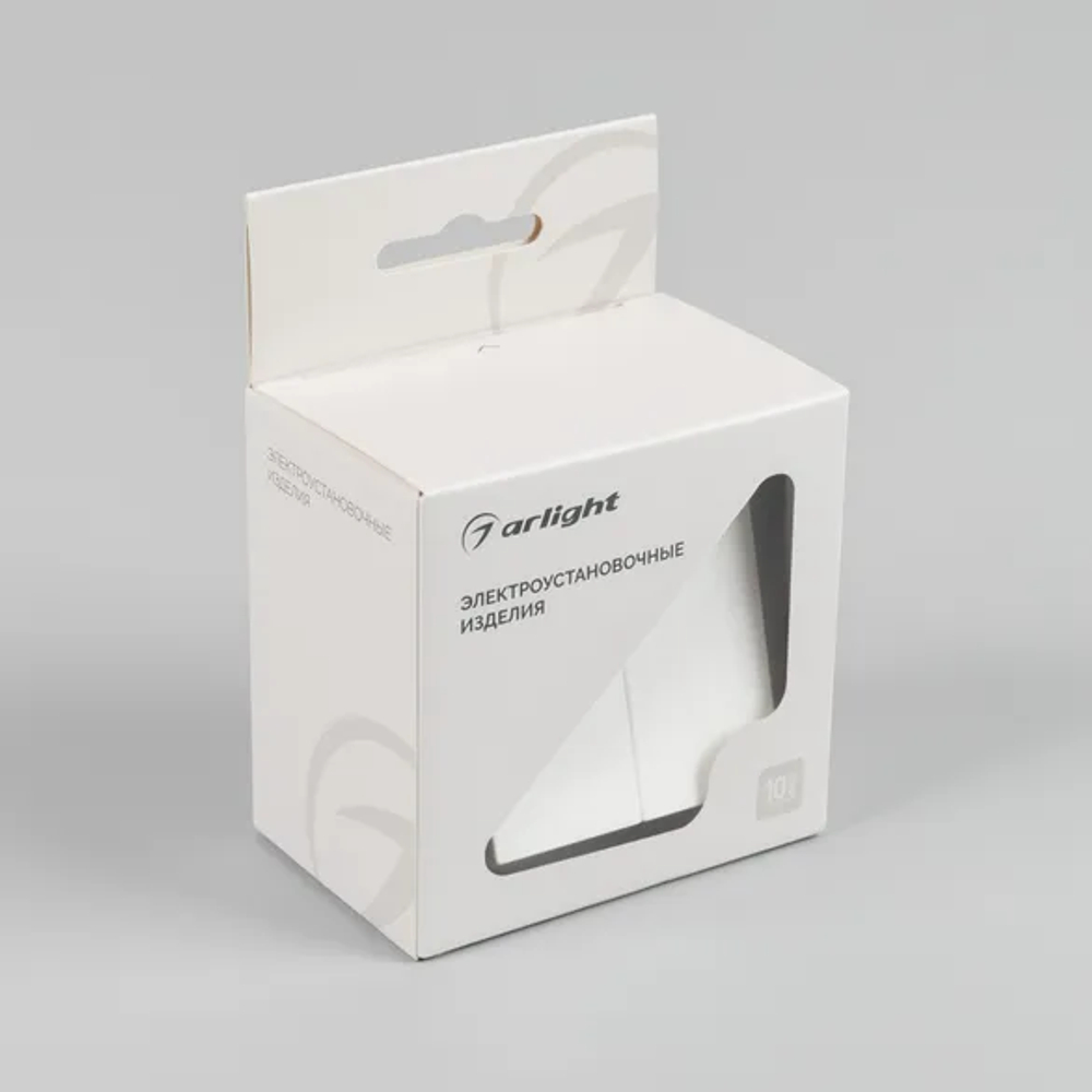 Механизм выключателя двухклавишный непроходной SWT-MK02-PL-WH-V (250V, 10A) (Arlight, -) 049887