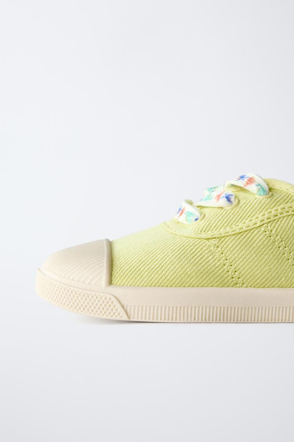 ZARA КЕДЫ ИЗ ХЛОПКА, ЖЕЛТЫЙ