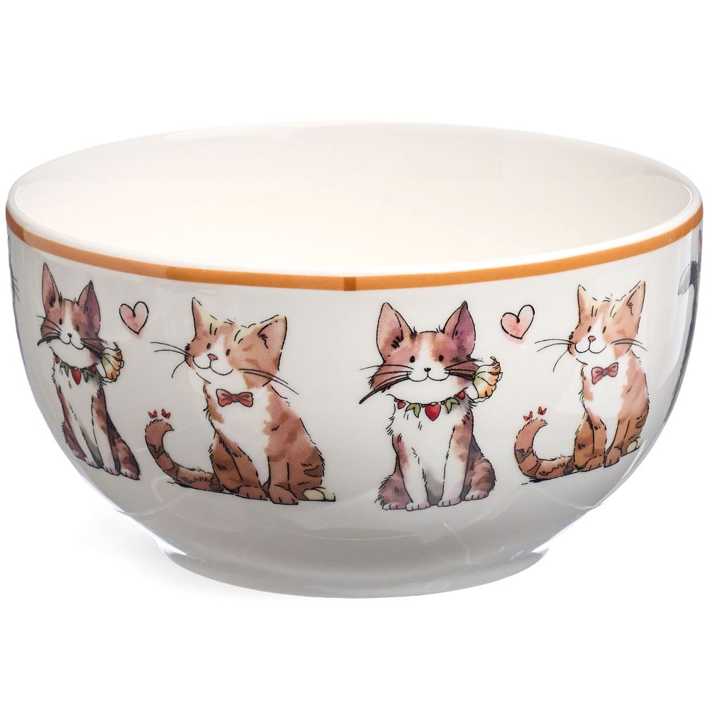 НАБОР ДЛЯ ЗАВТРАКА LEFARD "CATS", 2 ПР.: САЛАТНИК 500МЛ, КРУЖКА 345МЛ