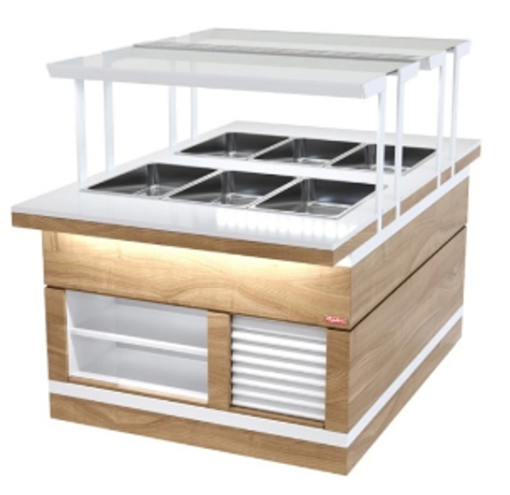 Прилавок холодильный сдвоенный REFETTORIO ШС Filin RBN23CST-КК