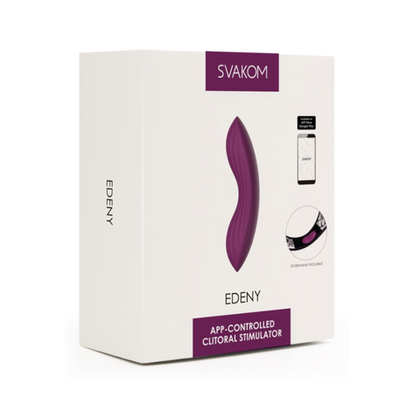 Edeny фиолетовый клиторальный стимулятор с управлением через приложение
