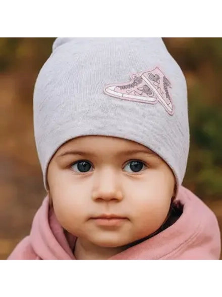 Шапка двухсторонняя трикотаж детская