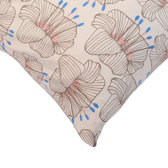 Набор из двух наволочек из сатина с принтом &quot;Цветы&quot;, Prairie, 70х70 см