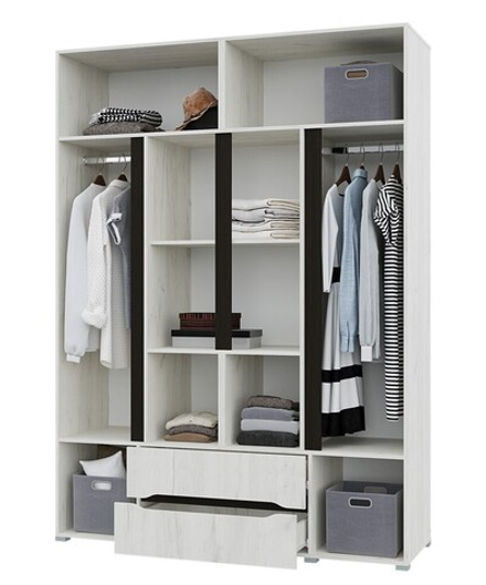 Вега (Горизонт) Шкаф четырехдверный (с 2 ящиками)