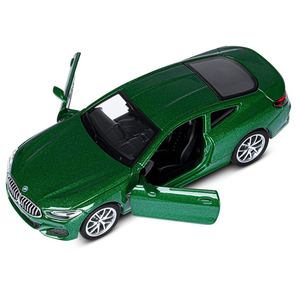 Модель 1:44 BMW M850i Coupé, зеленый, откр. двери, инерция