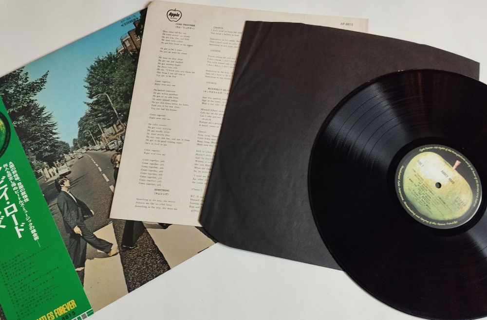 Винтажная виниловая пластинка LP The Beatles Abbey Road (Japan 1973) (Obi)