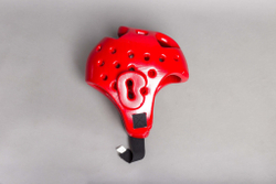 Шлем для тхэквондо ProfSport (усиленная защита) красный