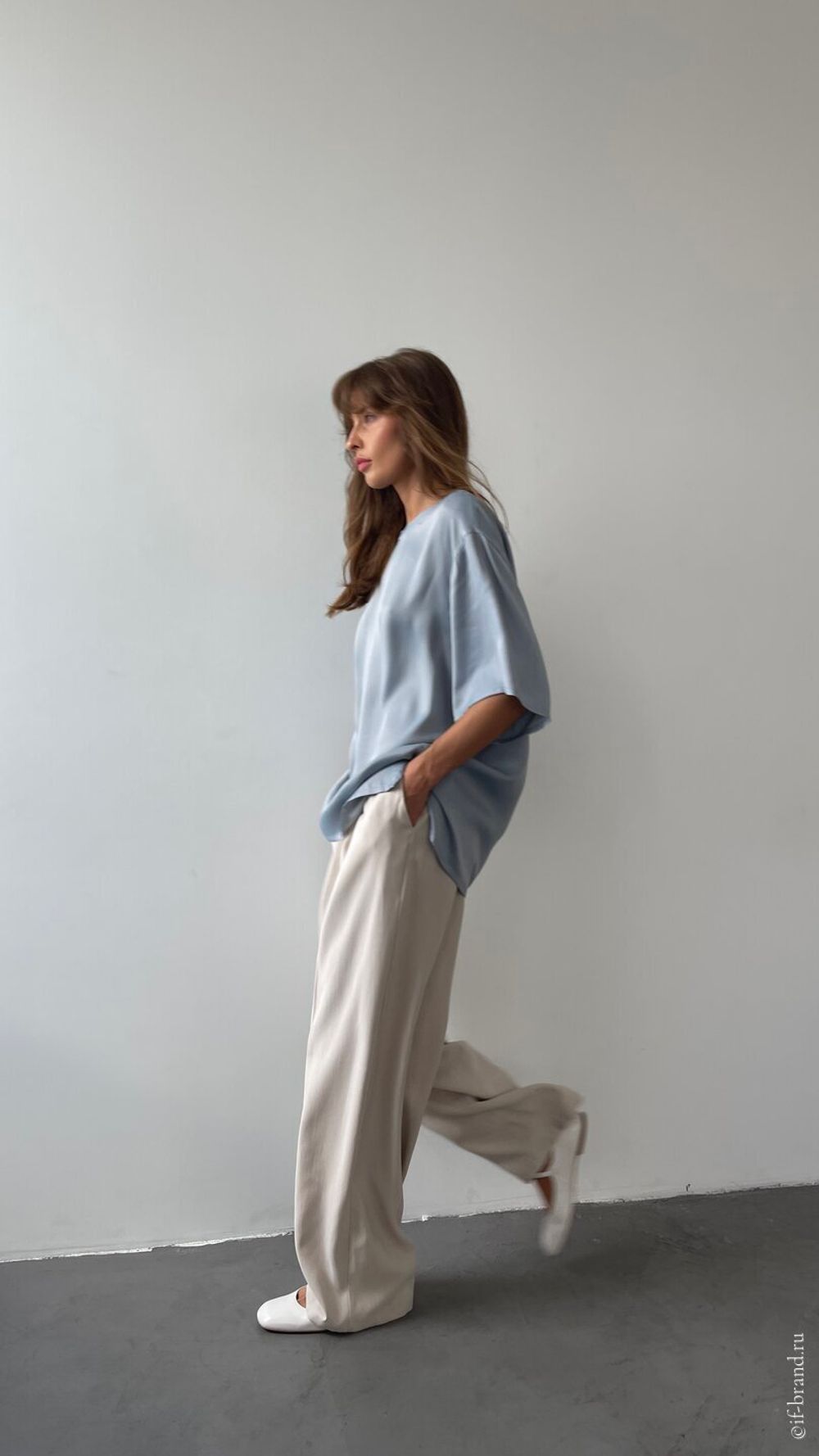 футболка AMI silk