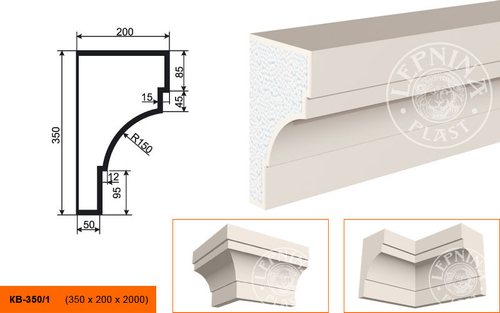 Фасадный карниз KB-350/1