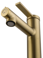 Смеситель для раковины с функцией полоскания WONZON & WOGHAND, Брашированное золото (WW-H1017-BG)